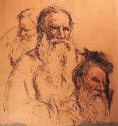Ilya Repin Repin-s  pencil sketch oil on canvas